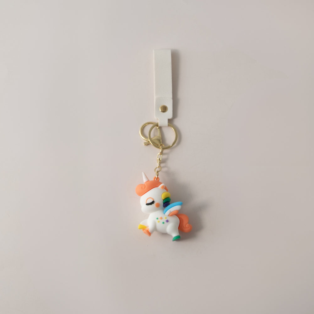 Keychain 3D Unicorn - WHITE